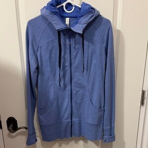 Blue Zip-Up Hoodie